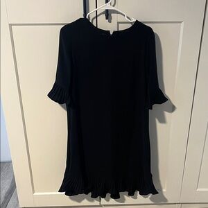 Alfani Black Pleated Sleeve Blouse
